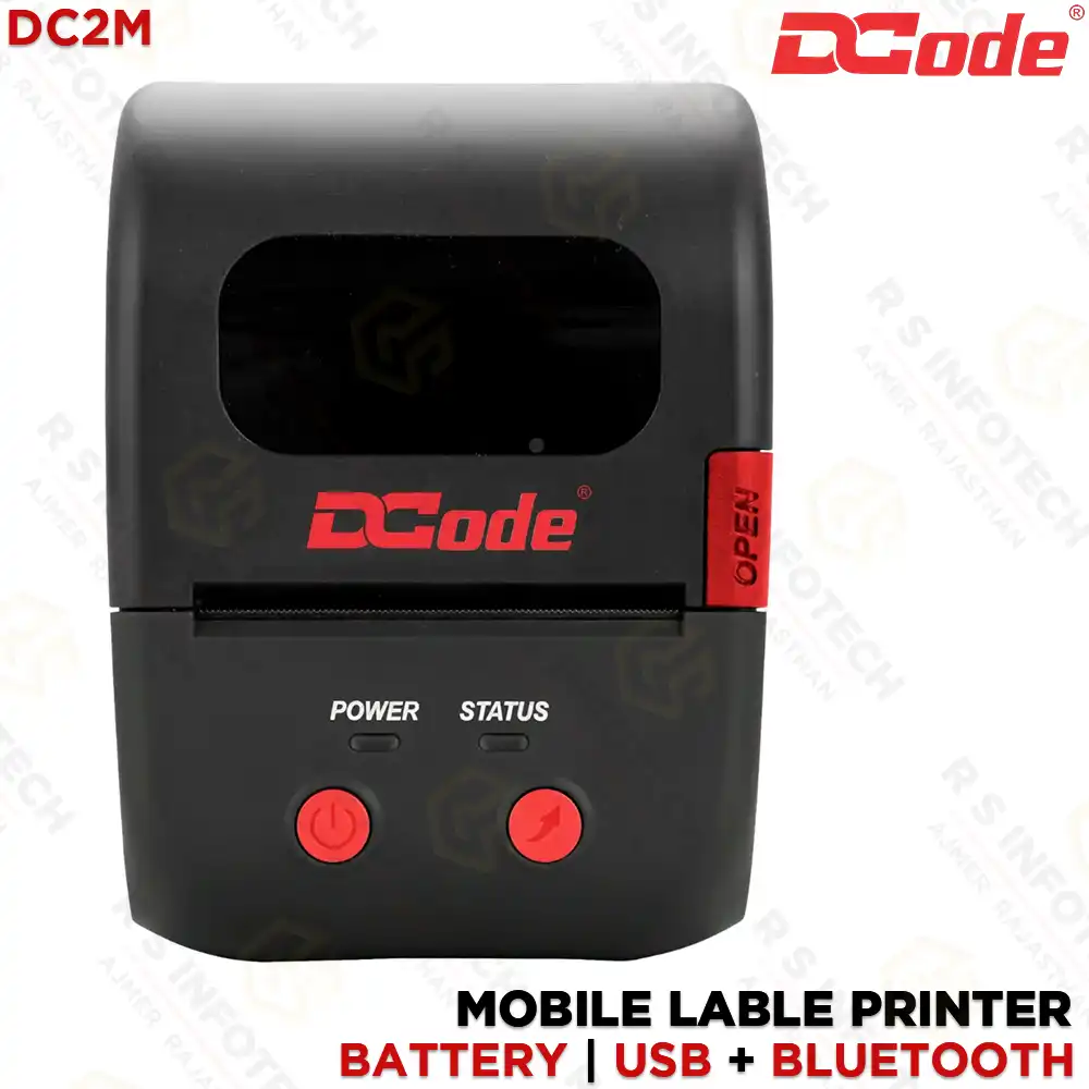 DCODE DC 2M 2" LABEL+RECEIPT PORTABLE THERMAL PRINTER (1YEAR)