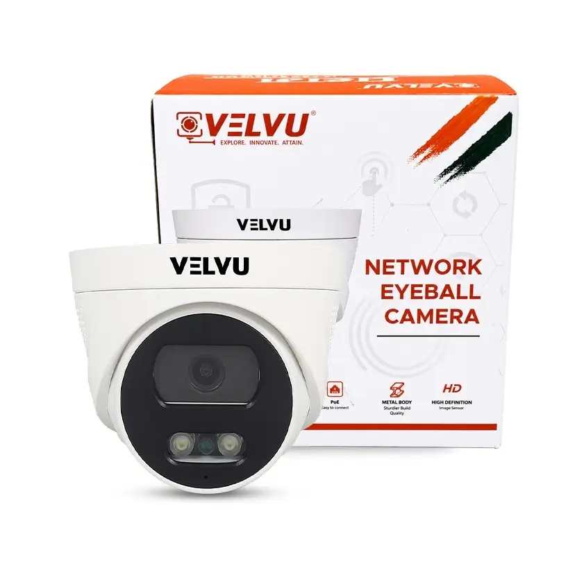 VELVU VD-IP-5S01DL28A 5MP IP DOME CAMERA DUAL LIGHT+AUDIO 2.8MM STQC (2YEAR)
