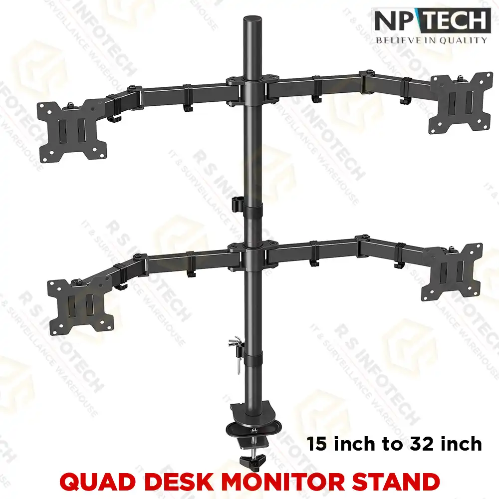 NPTECH 4 ARM QUAD MOUNTTABLE TOP LCD STAND Z044