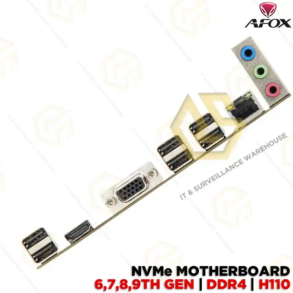 AFOX IH110-MA5 H110 MOTHERBOARD M0.2 NVME 6TH/ 7TH/ 8TH/ 9TH GEN | LGA1151 SOCKET