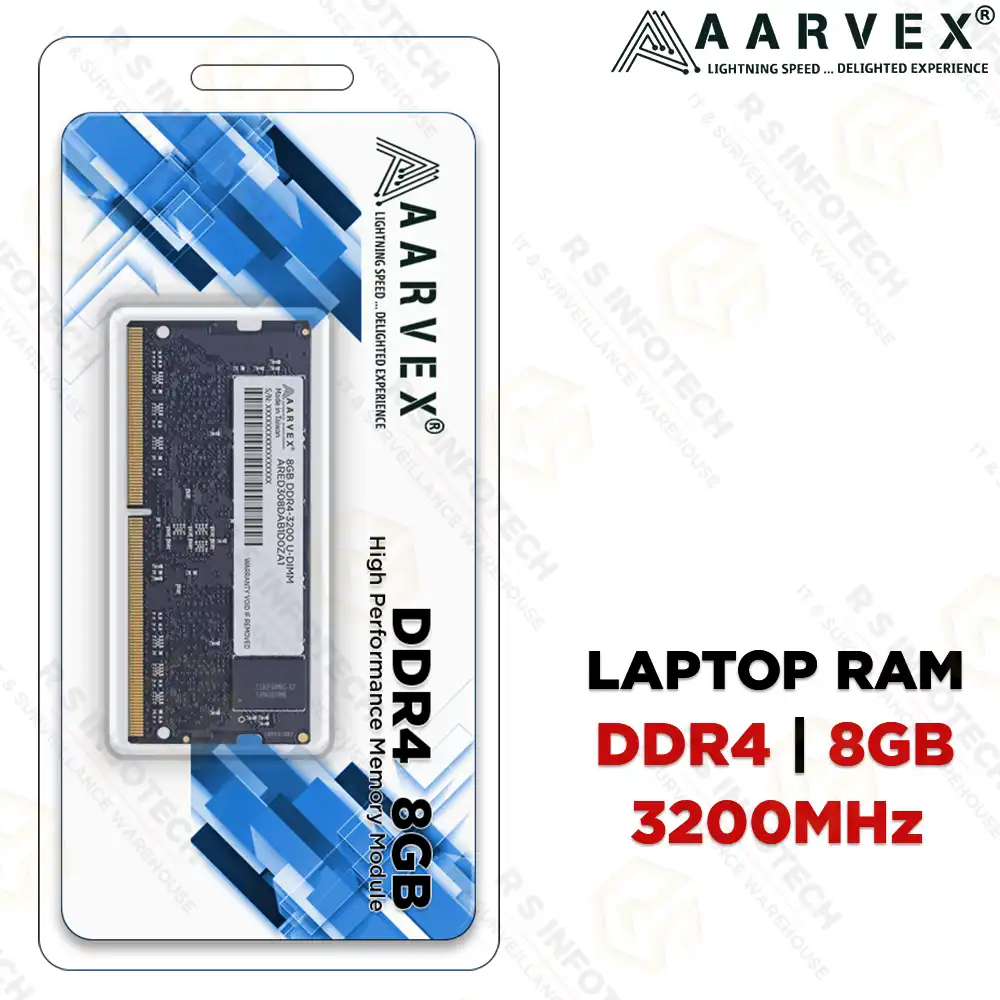 AARVEX 8GB DDR4 3200MHZ LAPTOP RAM (3YEAR)