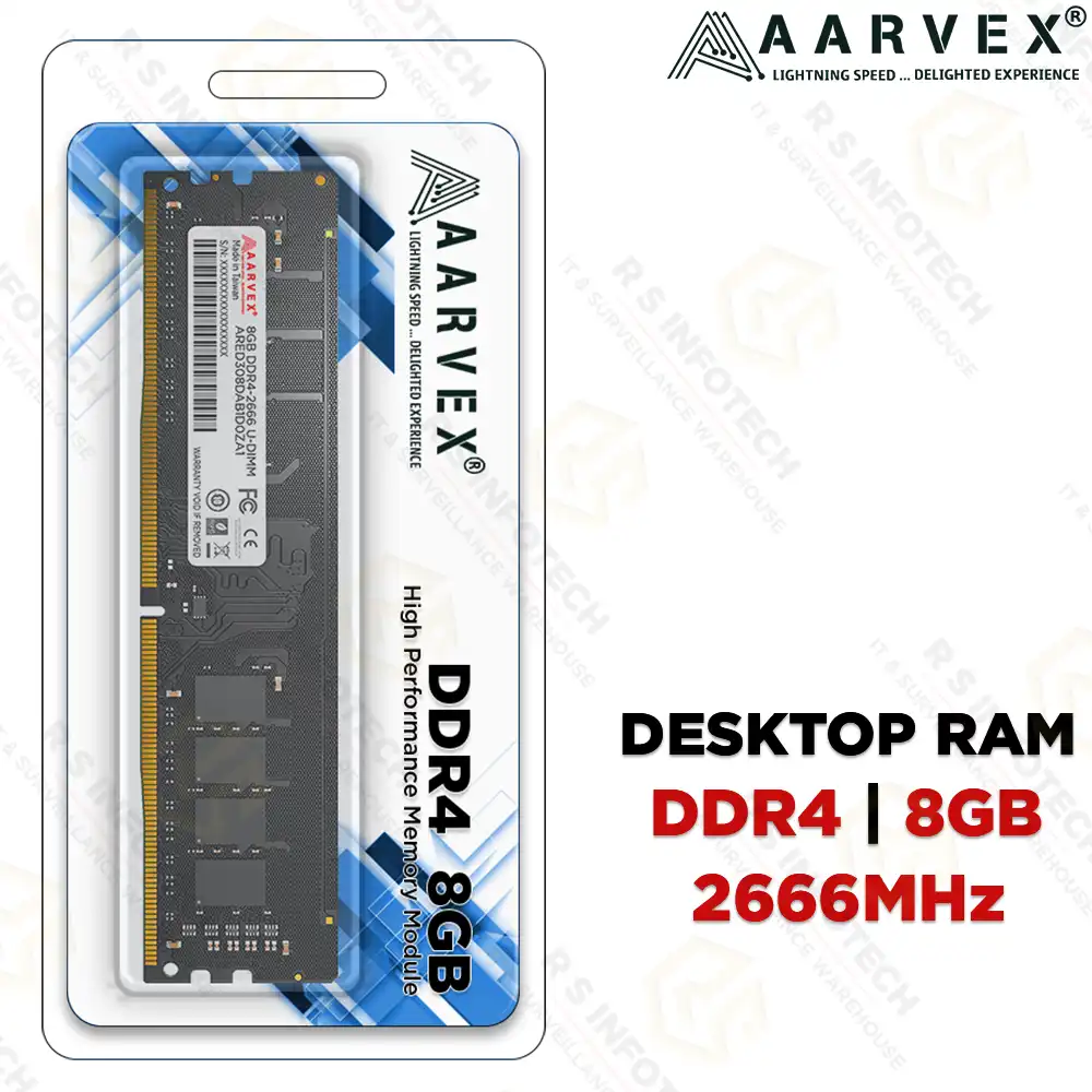 AARVEX DESKTOP RAM 8GB DDR4 2666MHZ (3YEAR)