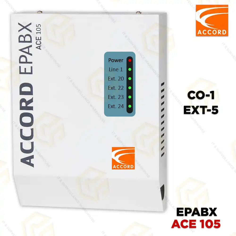 ACCORD ACE 105 EPABX (CO-1, EXTENSION-5)