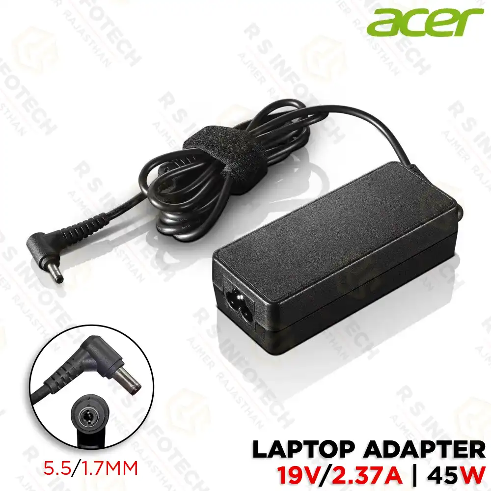ACER 19V/2.37A 45W LAPTOP ADAPTOR 5.5×1.7MM | 5613A (1 YEAR)