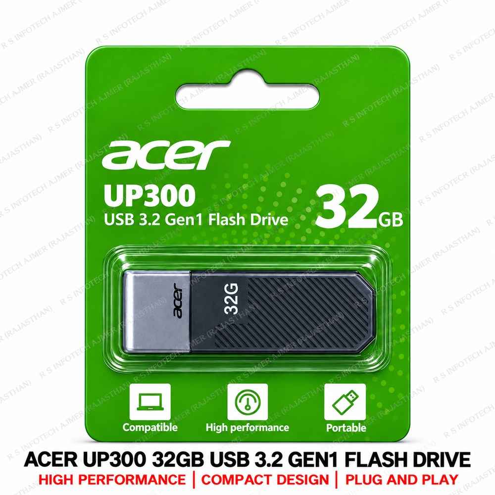 ACER UP300 3.2 32GB PEN DRIVE | BLACK (5YEAR)