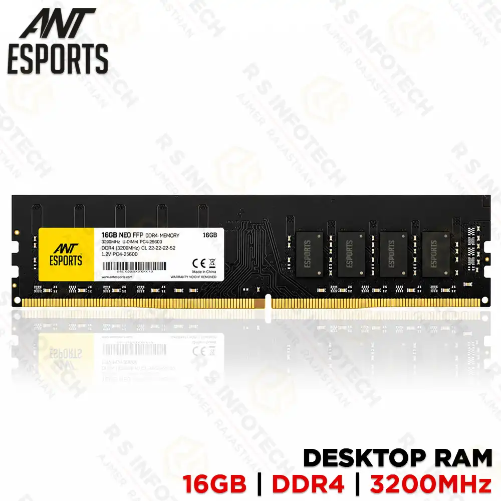 ANT ESPORTS AE16GD4U32M16C 690 NEO FP 16GB DDR4 3200MHZ DESKTOP RAM