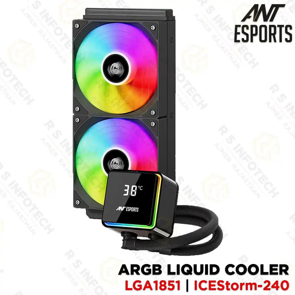 ANT ESPORTS ICESTORM 240 ARGB 240MM AIO CPU LIQUID COOLER