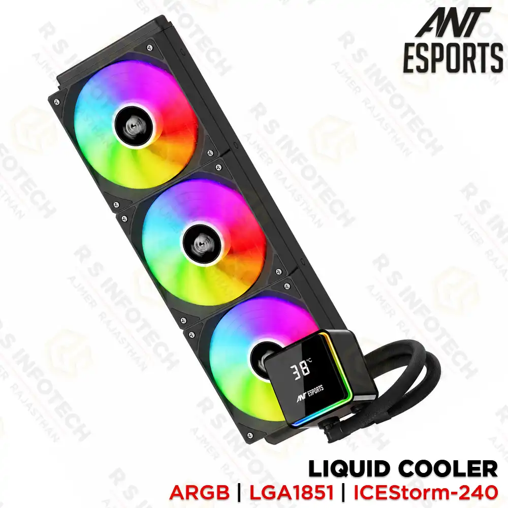 ANT ESPORTS ICESTORM 360 ARGB 360MM AIO CPU LIQUID COOLER