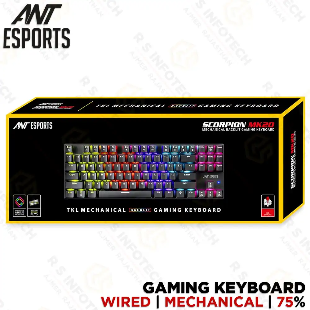 ANT ESPORTS SCORPION MK20 MECHANICAL GAMING KEYBOARD
