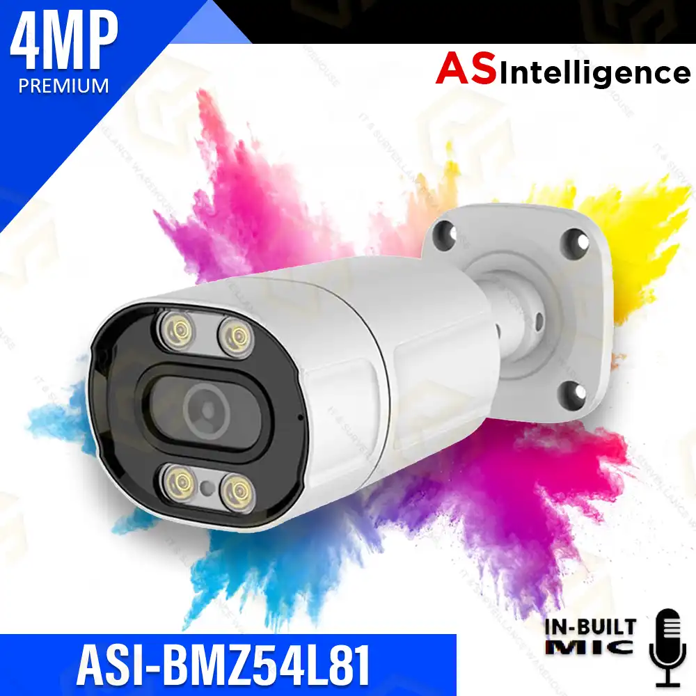 AS INTELLIGENCE PREMIUM 4MP SMART DUAL LIGHT BULLET  CAMERA BMZ54L81 | METAL BODY