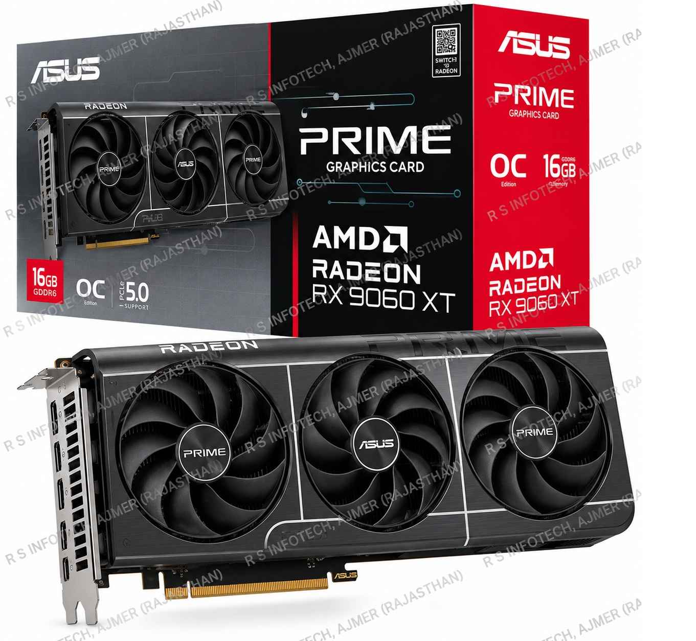 ASUS PRIME RADEON RX 9060 XT OC EDITION 16GB GDDR6 GRAPHIC CARD