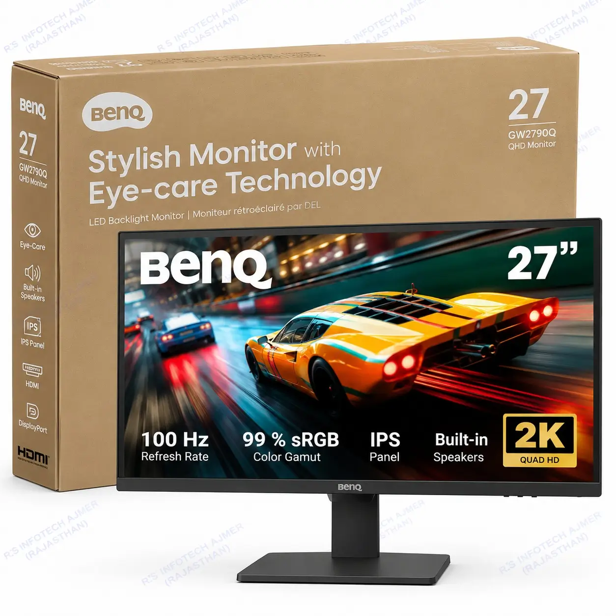 BENQ GW2790Q 27" 100HZ QHD IPS MONITOR | WITH SPEAKERS