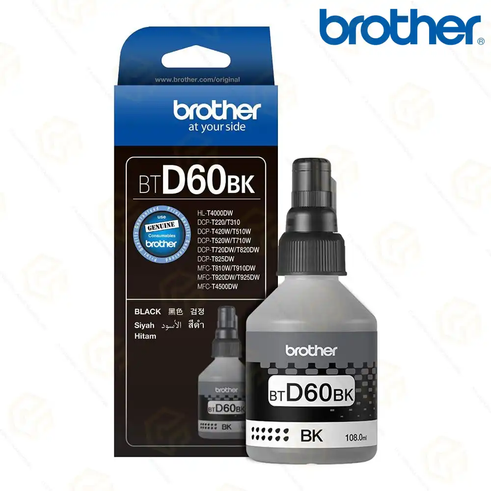 BROTHER BTD60BK INK BOTTLE (T220, T420W, T520W, T820W, T310, T510, T710)