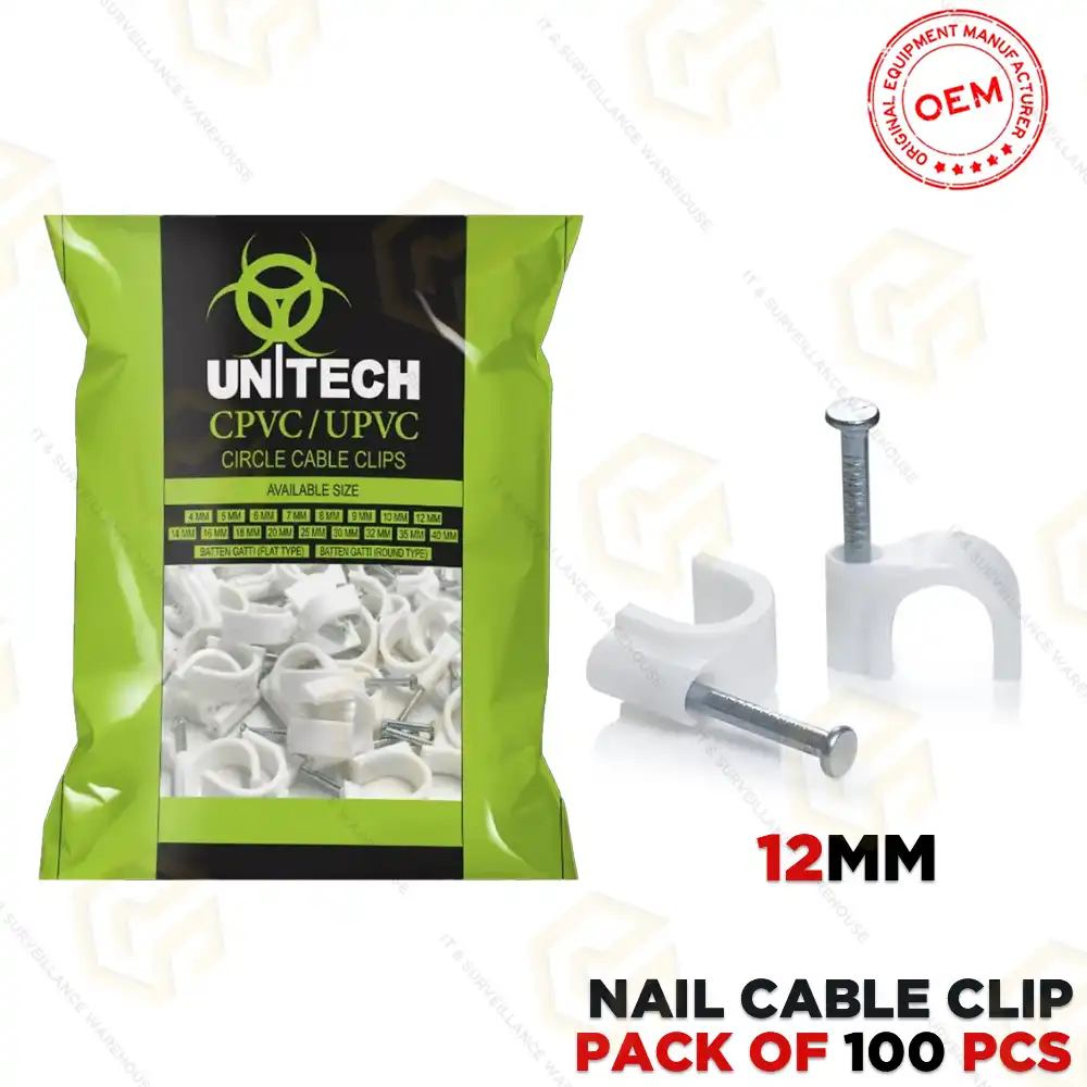 CABLE CLIP 12MM (PACK OF 100 CLIP)