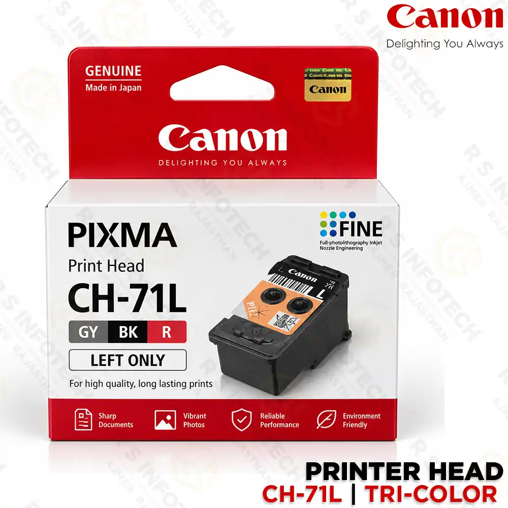 CANON CH-71L COLOUR PRINT HEAD FOR PIXMA G570 / G670 (GREY BLACK RED)