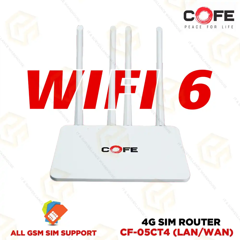COFE WIFI-6 (LAN+WAN) 4G/5G ROUTER-CF-05CT4 (2YEAR)