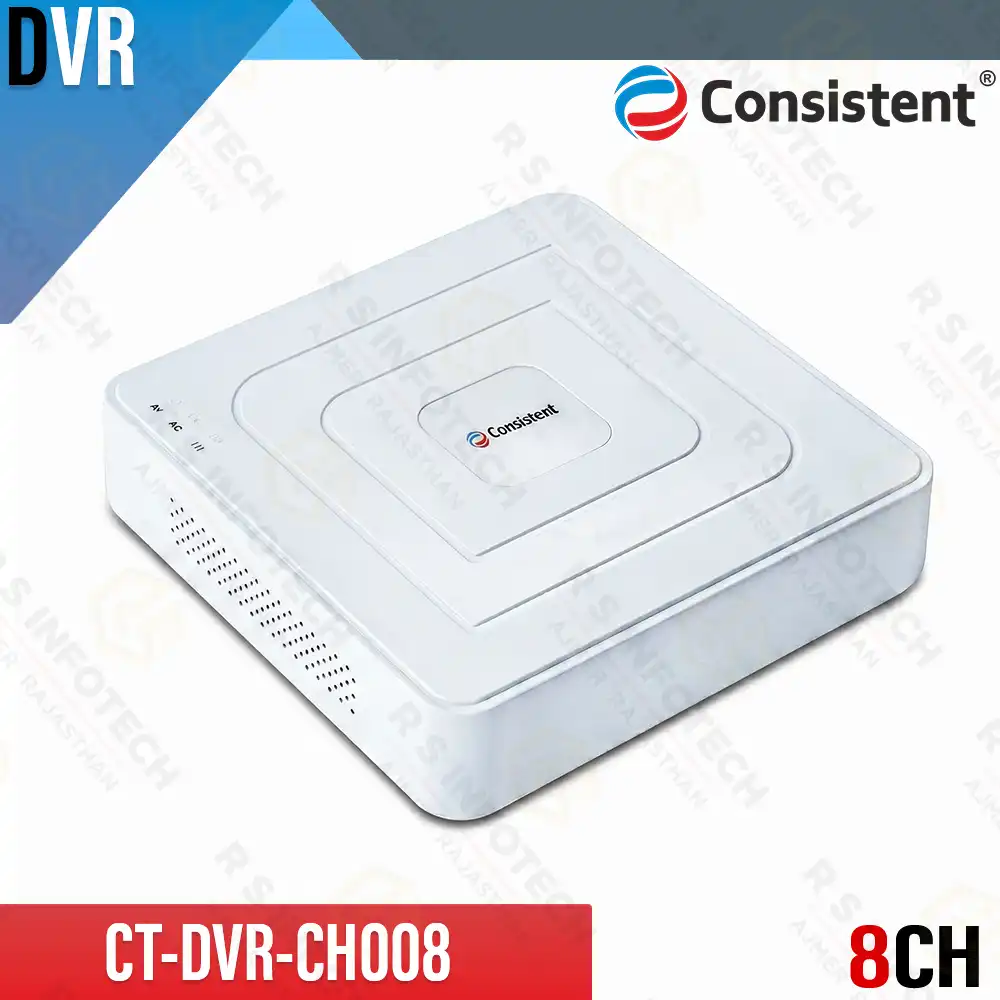 CONSISTENT 8CH 5-IN-1 HYBRID HVR 4K/5MP/1080P DVR/NVR FOR ANALOG & IP CAMERAS