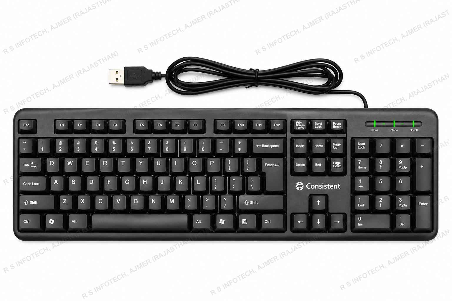 CONSISTENT CLASSIC SILVER WIRED KEYBOARD (SK101)
