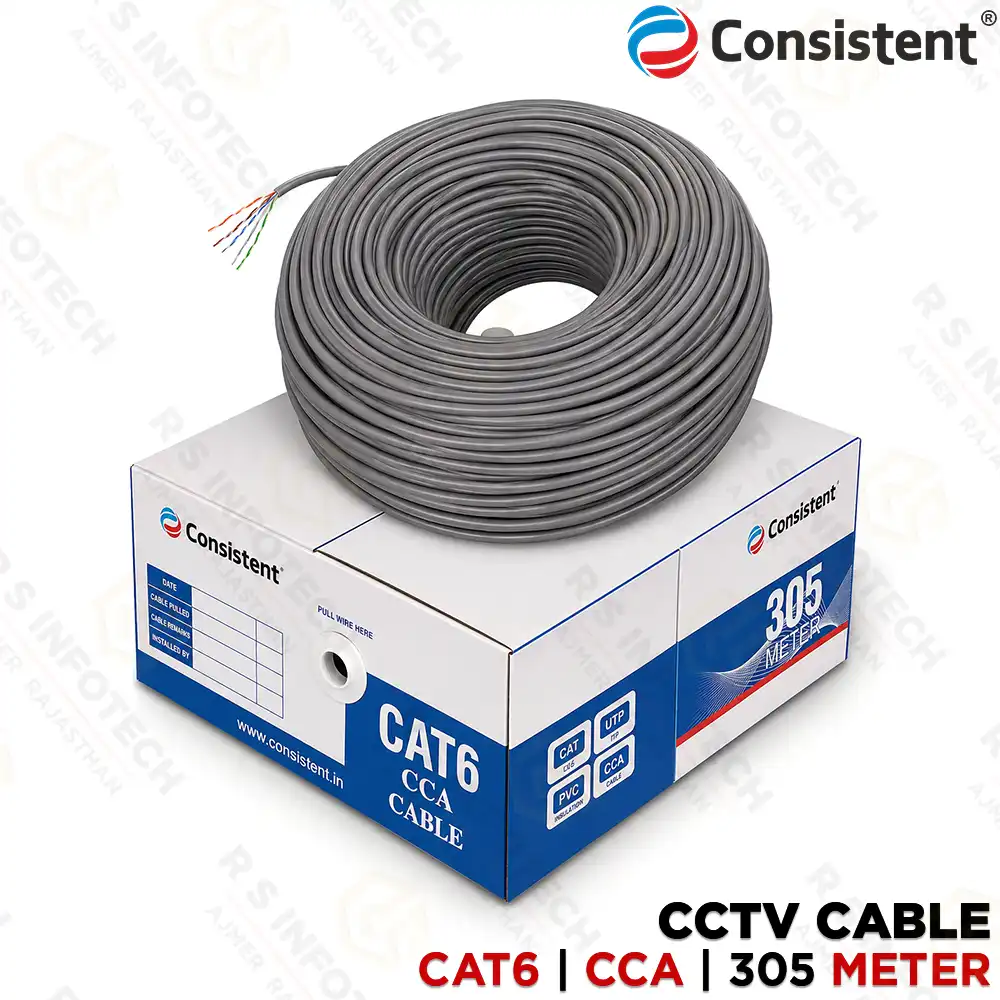 CONSISTENT CT-CC-305M-E CAT6 305 MTR CCA CABLE