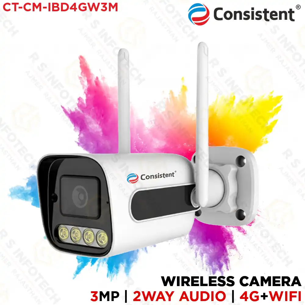 CONSISTENT CT-CM-IBD4GWG3M 4G+WIFI 3MP BULLET CAMERA