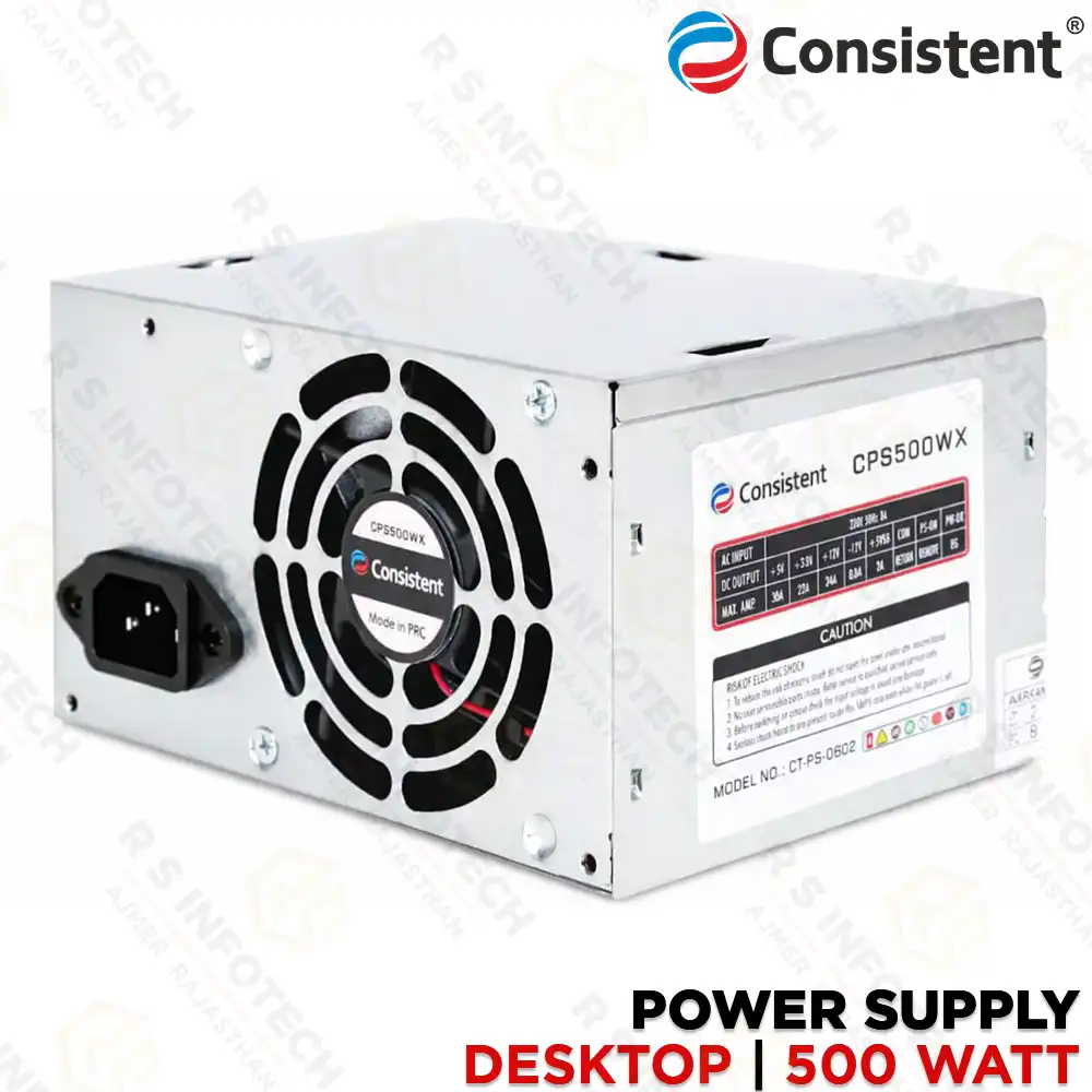 CONSISTENTCPS500WX | 500W ATX COMPUTER SMPS POWER SUPPLY