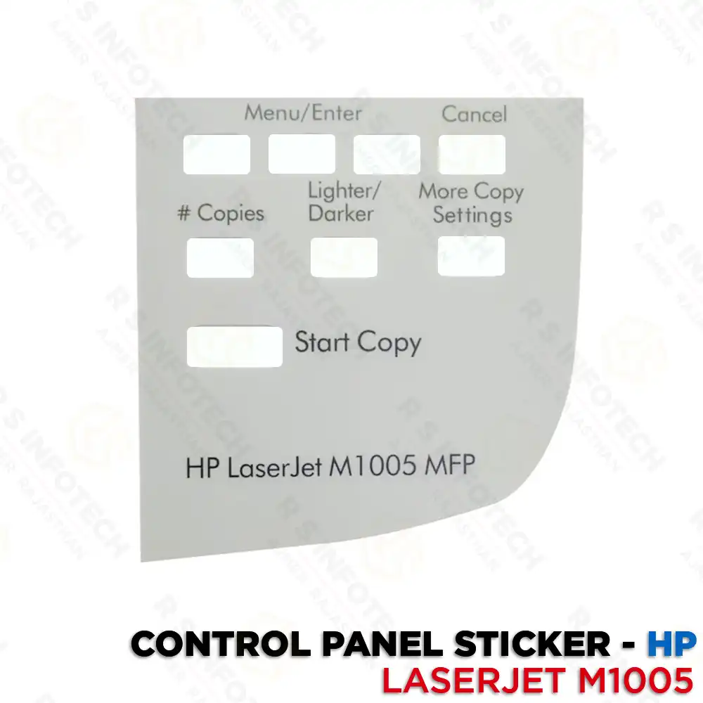 CONTROL PANEL STICKER FOR HP LASERJET M1005 PRINTER