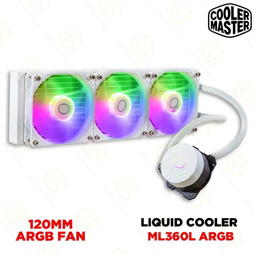 COOLER MASTER LIQUID 360L CORE ARGB WHITE LIQUID COOLER