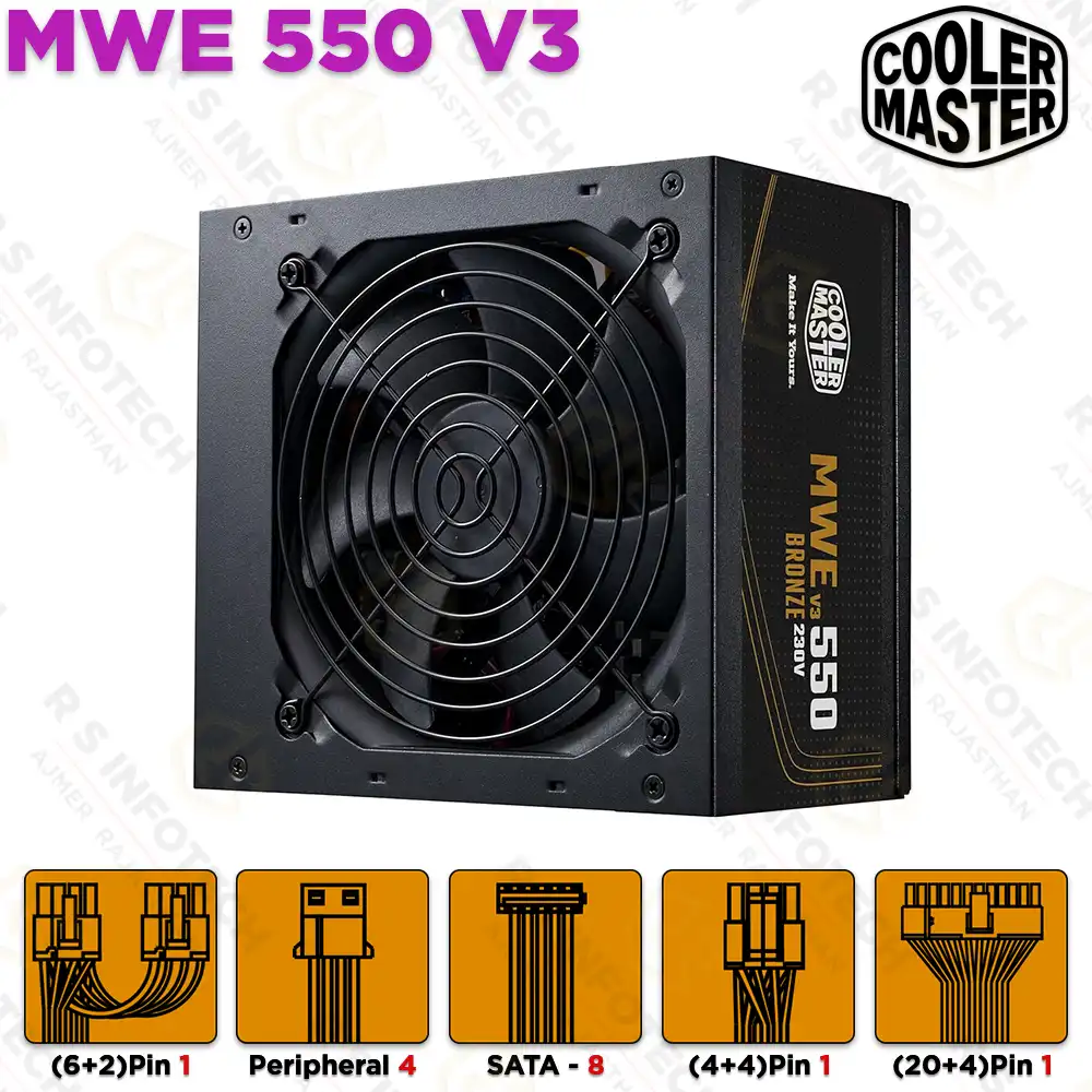 COOLER MASTER MWE 550 BRONZE V3 550W POWER SUPPLY