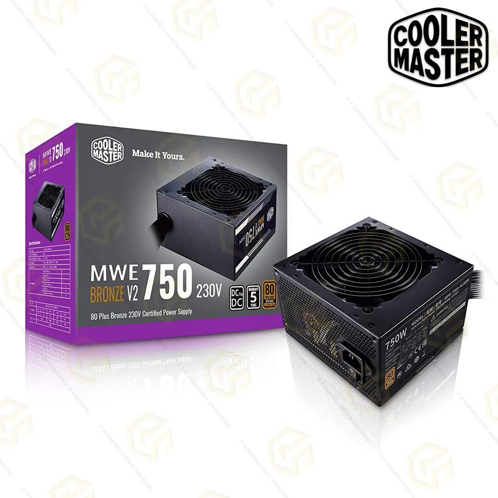 COOLER MASTER MWE BRONZE 750 WATT V3 ATX 3.1 SMPS (5YEAR)