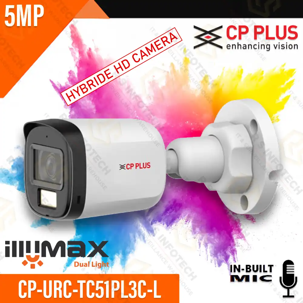 CP PLUS CP-URC-TC51PL3C-L 5MP DUAL LIGHT BULLET HD CAMERA