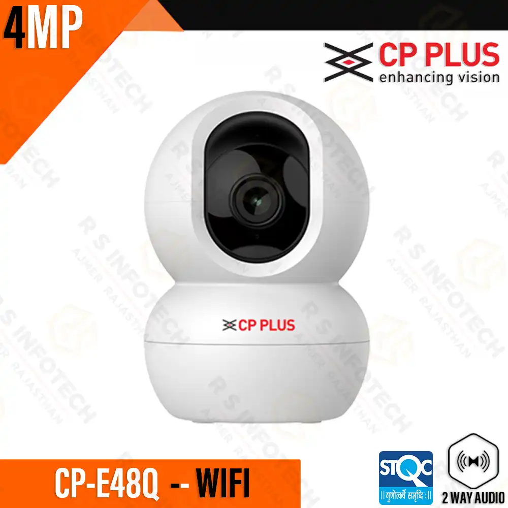 CP PLUS CP-E48Q 4MP WI-FI INDOOR PT CAMERA 4MM LENS (2 YEAR)