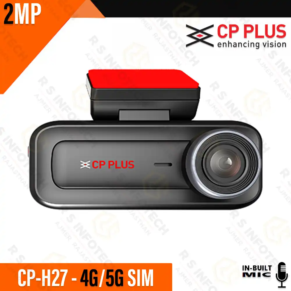 CP PLUS H27 2MP 4G LTE DASH CAM | GPS | WIFI | ADAS | DASH CAMERA (2 YEAR)