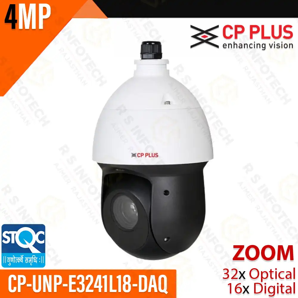 CP PLUS UNP-E3241L18-DAQ 4MP IP PTZ CAMERA | 32X OPTICAL ZOOM | 180M IR