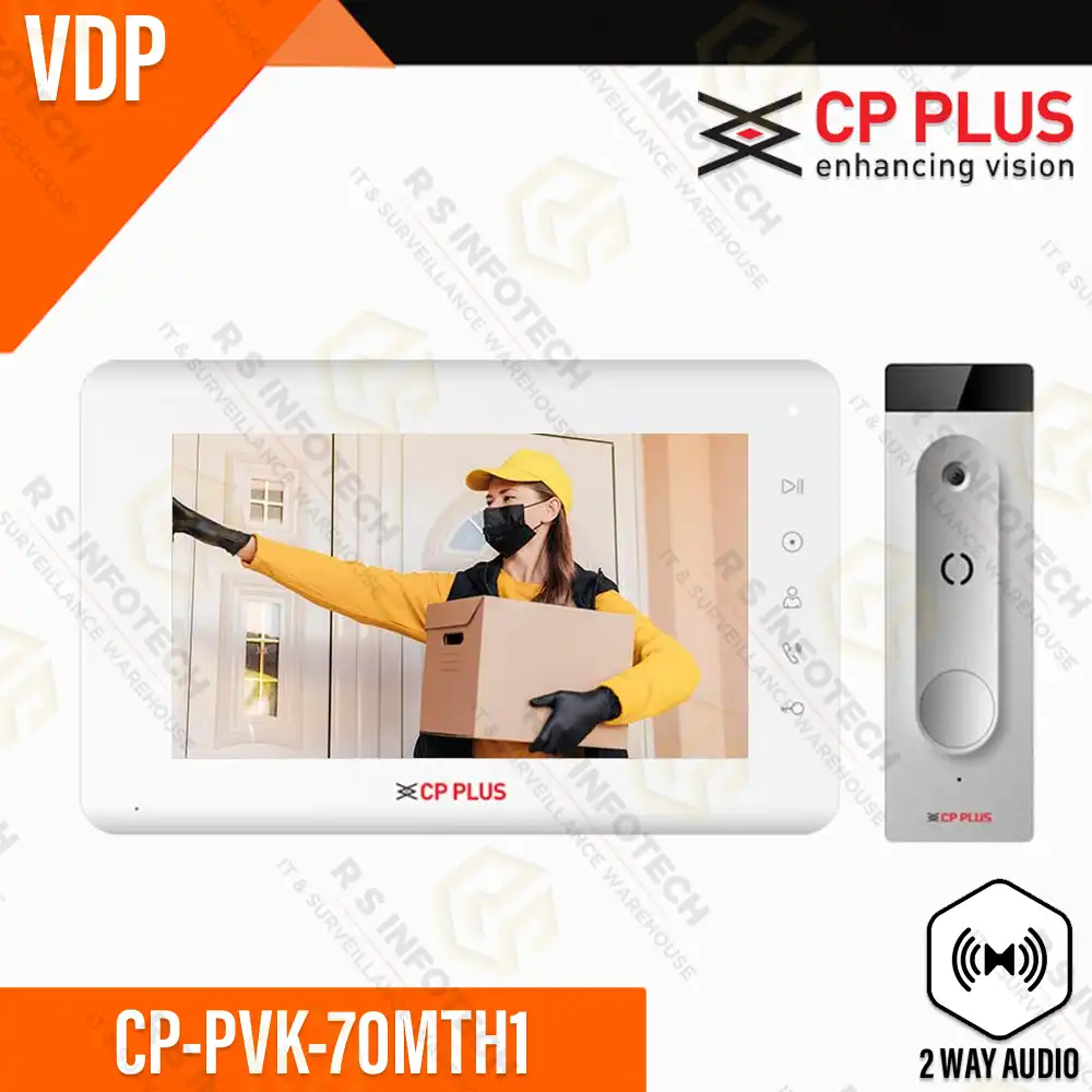 CP PLUS CP-PVK-70MTH17" ANALOG VIDEO DOOR PHONE KIT WITH MEMORY