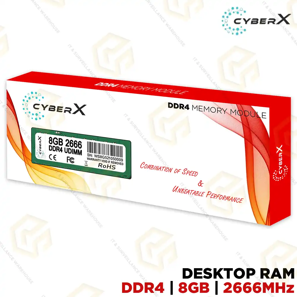 CYBERX DDR4 8GB 2666MHZ DESKTOP RAM (5YR)