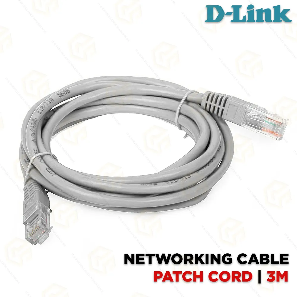 D-LINK CAT.6 PATCH CORD 3MTR