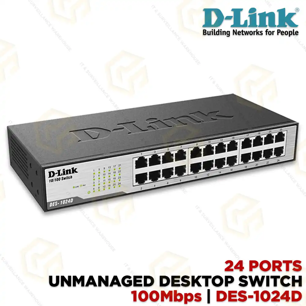 D-LINK DES-1024D 24PORT 100MBPS SWITCH (3YEAR)