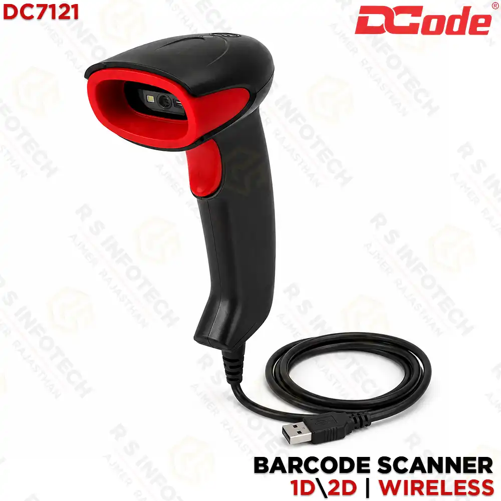 DCODE DC7121 2D WIRED BARCODE SCANNER | 1D/2D | USB | 500 SCANS/SEC