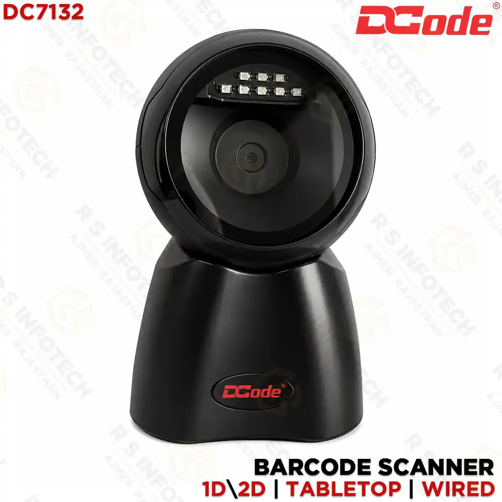 DCODE DC7132 2D TABLETOP BARCODE SCANNER | OMNIDIRECTIONAL | 500 SCANS/SEC