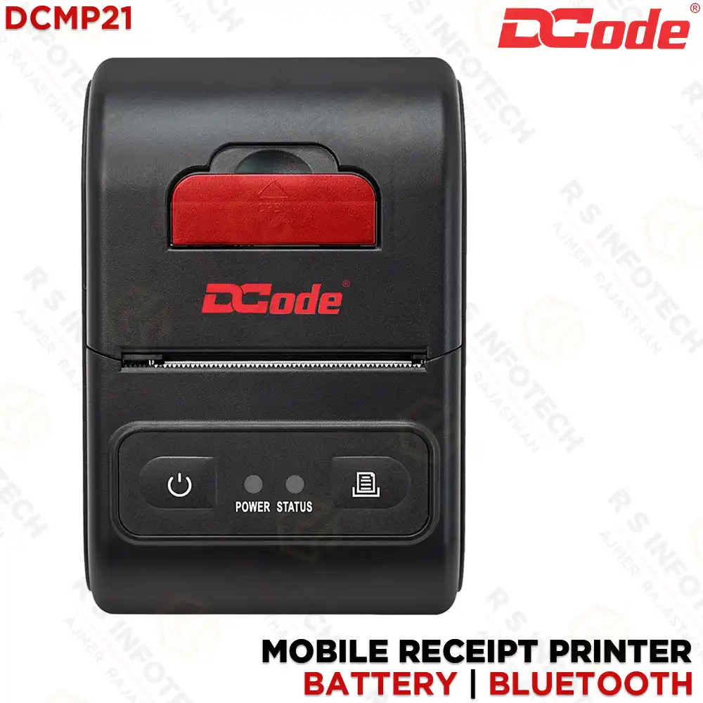 DCODE DCMP21 2-INCH MOBILE THERMAL RECEIPT PRINTER | BLUETOOTH + USB | 203 DPI