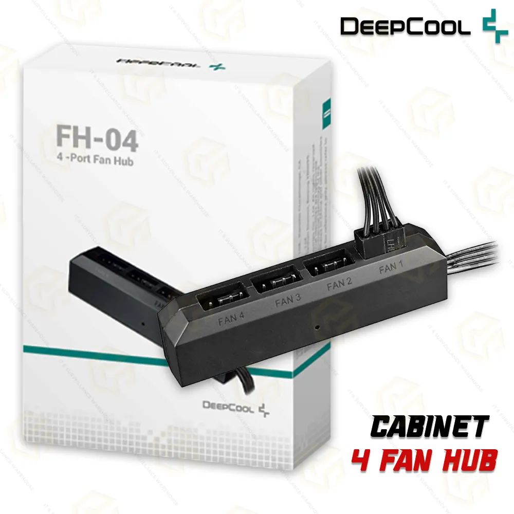 DEEPCOOL CABINET 4 PORT FAN HUB FH04