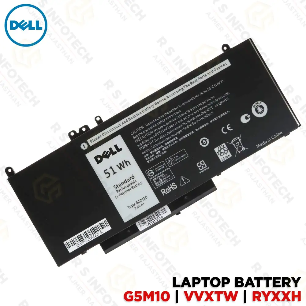 DELL LATITUDE BATTERY E5250 E5450 E5550 E5570 3-CELL G5M10 VVXTW RYXXH