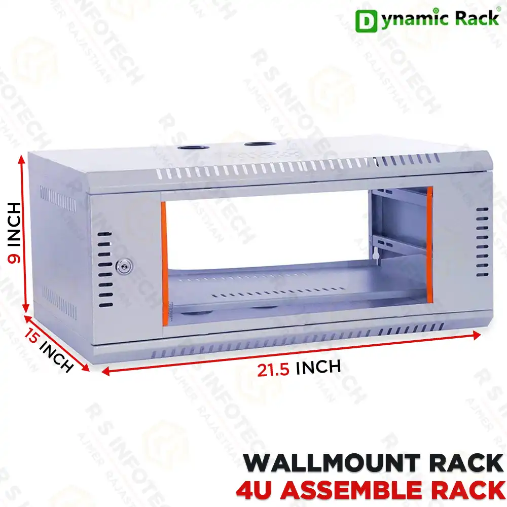 DYNAMIC 4U WALL-MOUNTABLE 400MM FOLDING RACK