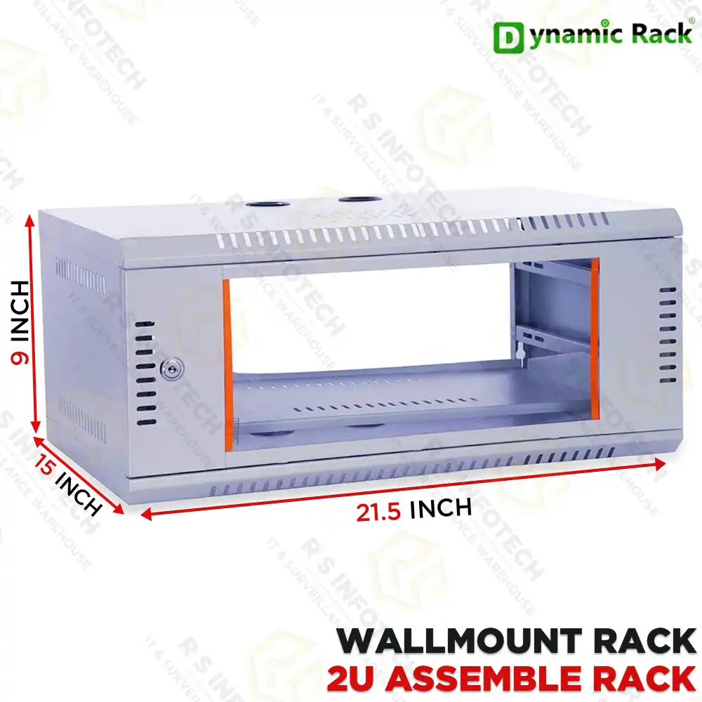 DYNAMIC 4U WALL-MOUNTABLE 400MM FOLDING RACK