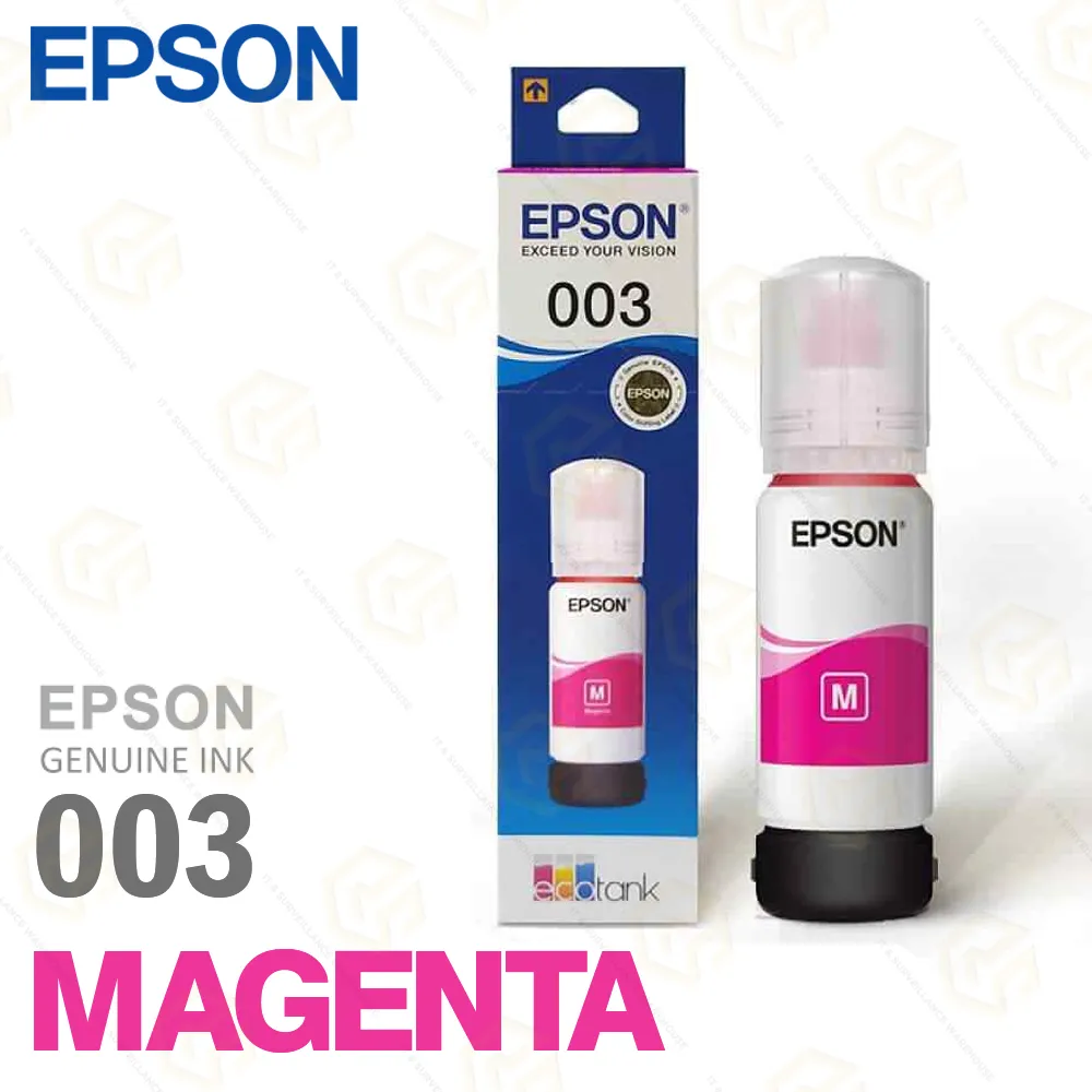 EPSON INK BOTTLE 003 V398 MEGENTA (L3110, L3115, L3116, L3150, L3210, L3215, L3216, L3250)