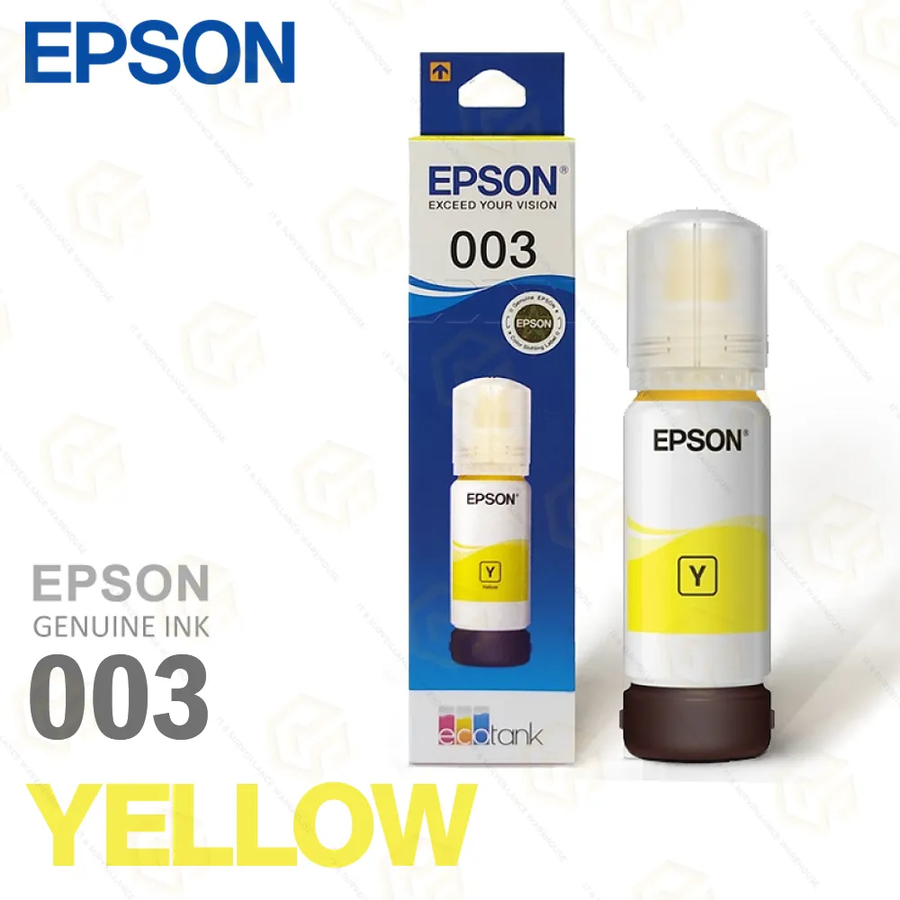 EPSON INK BOTTLE 003 V498 YELLOW (L3110, L3115, L3116, L3150, L3210, L3215, L3216, L3250)