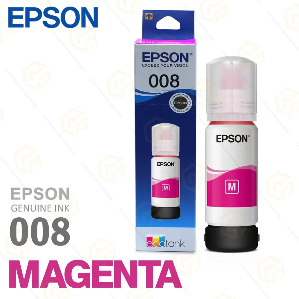 EPSON INK BOTTLE 008 MAGENTA L6460,L6490, L6570,L6580,L15150, L15160,L15180 (70ML)