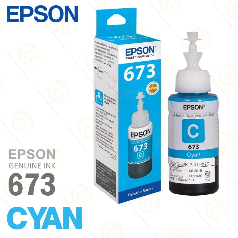 EPSON INK BOTTLE 673 CYAN