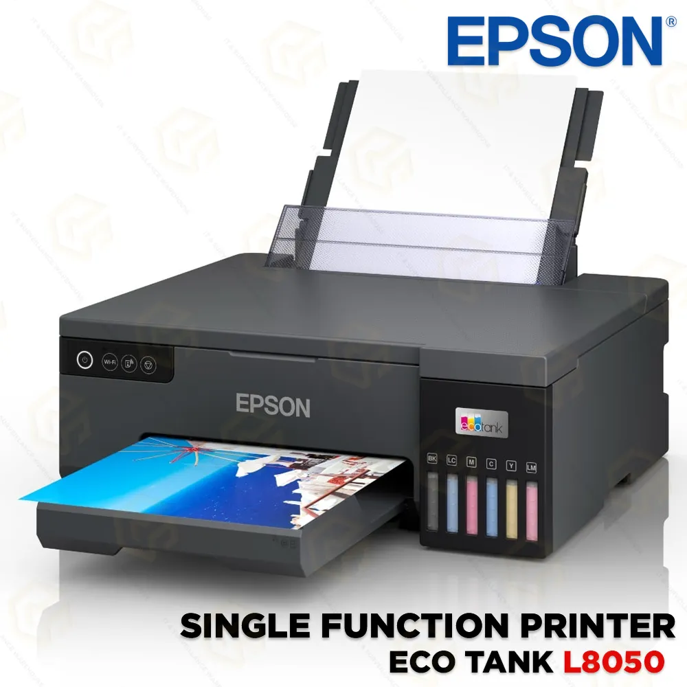EPSON PRINTER SINGLE FUNCTION 6 COLOR PHOTO L8050 (PVC CARD SUPPORT)