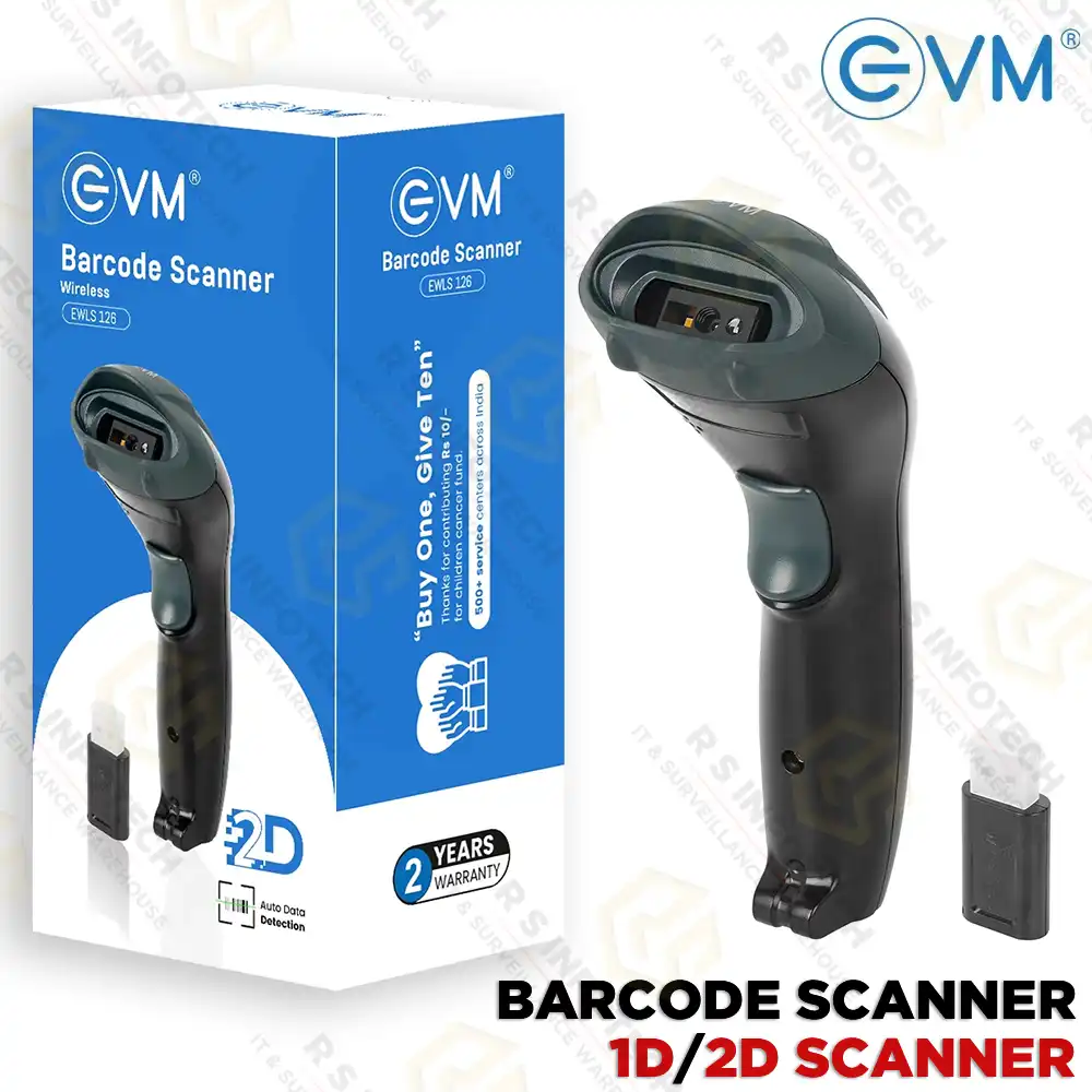 EVM 2D BARCODE+QR CODE SCANNER EWLS-126 WIRELESS